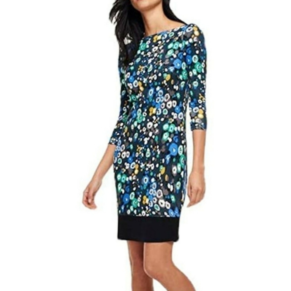 Boden Olivia Day Floral Mode 3/4 sleeve dress size 8R